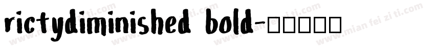 rictydiminished bold字体转换